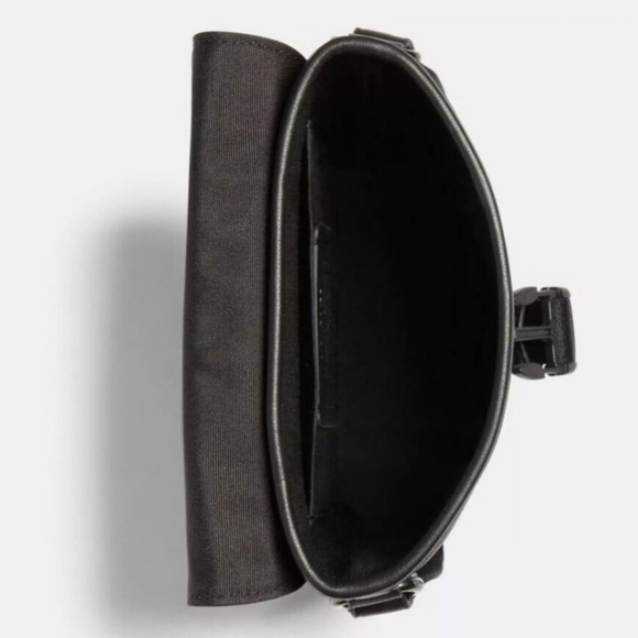 Coach Track Small Flap Crossbody In Signature Canvas / C3134 / CHARCOAL - Picture 3 of 3